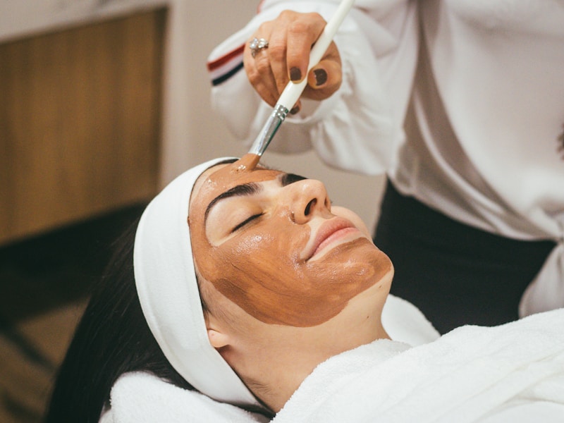 Woman receiving a professional facial treatment in Sydney